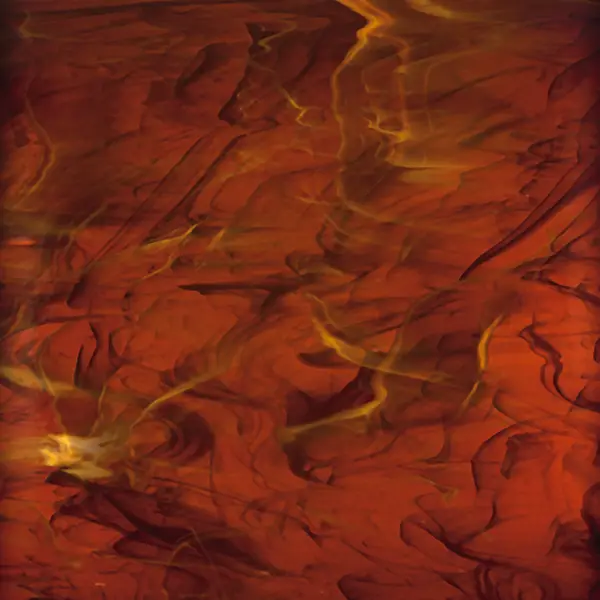 Dark Amber/White, Wispy: Smooth glass, Oceanside 3196S