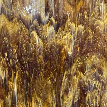 Dark Amber/White Streaky: Smooth glass, Choice Glass 1005