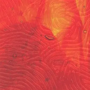 Amber/Cerise Ruby Vertigo: Vertigo glass, Kokomo 104V