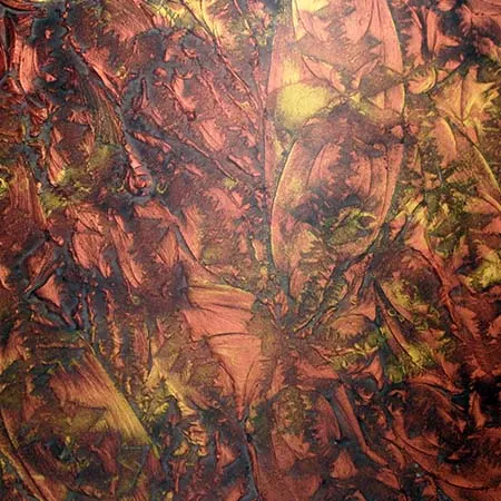 Copper and Gold: Glue Chip glass, Van Gogh 890