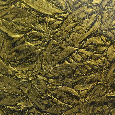 Gold Sparkle: Glue Chip glass, Van Gogh GS